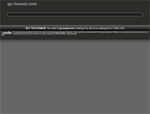 Tablet Screenshot of go-hawaii.com